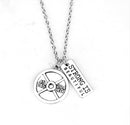 Sport Barbell Dumbbell Pendant Jewelry Lover Friend Bodybuilding Necklaces for Men Women(N252)