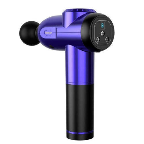 9 Gears Mini Fascia Gun Massage Gun Electric Fitness Massager, Plug Type:AU Plug(Purple)