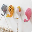 8 PCS Resin Cartoon Viscose Hook Stick Hook Behind Wall Door(Style Random Delivery)