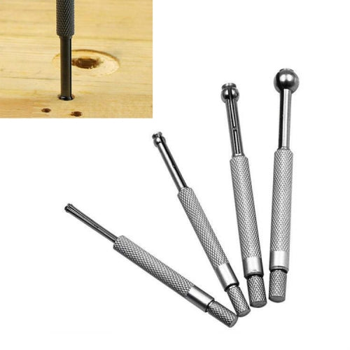 4 PCS / Set Telescopic Gauge Nickel Plated Square Head Inner Diameter Gauge(3-13mm)