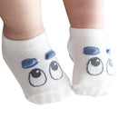 Unisex Cotton Infant Baby Socks Floor Socks Kids Cute Socks, Size:M(Blue)