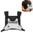 Multifunctional Outdoor Sports and Leisure Chest Bag Fitness Vest Bag(White)