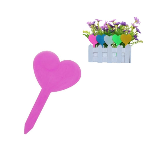 100 PCS Gardening Plant Pot Decoration Love Label Garden Seedling Potted Flower Plant Mark(Pink)