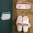 5 PCS Bathroom Bath Ball Slippers Rack Wall-mounted Drain Storage Rack(Color Random Delivery)