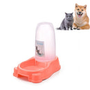 Pet Dual Purpose Automatic Water Dispenser Dog Bowl Dog Cat Universal(Pink)