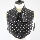 Dots Bow-knot Shirt Fake Collar Professional Outfit Decorated Collar(Black Bottom)