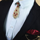 Metal Mosaic Diamond Bow Tie for Men(01 Red Diamonds)