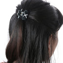 Fashion Women Hair Claw Elegant Mini Simple Colorful Bun Hair Accessories(Black)