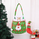 2 PCS Christmas Print Gift Bag Christmas Ornament(Green Old Man)