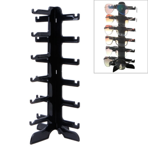 Jewelry Organizer Stand 6 level Plastic Sunglasses Eyeglass Glasses Frame Rack Display Stand