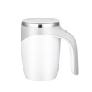 Electric Stirring Cup Milkshake Coffee Stirring Cup, Capacity:401-500ml(White)