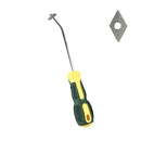 Tile Joint Cleaning Tool Alloy Joint Taper Tungsten Steel Slotting Device, Style:No. 2 Head