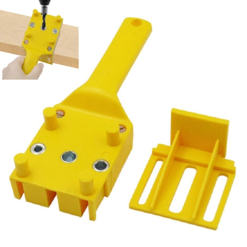 Straight Hole Punching Positioner Woodworking Tools(Yellow)