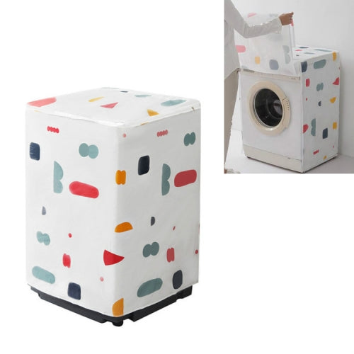3 PCS Waterproof Washing Machine Cover Thick Sunscreen Dust Cover, Style:Drum(Geometry)