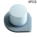 5 PCS Sharp Corner Sponge Brush to Clean Corner Gaps Pot Brush(Blue)