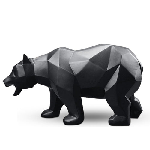 Geometric Resin Craft Ornament Accessories Furnishing Bear Statues