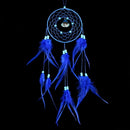 Creative Hand-Woven Crafts Dream Catcher Home Car Wall Hanging Decoration(Blue)