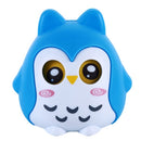Home Decoration Owl Shaped Piggy Coin Bank Money Saving Box(Blue)