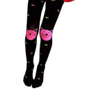 Children Cartoon Pattern Velvet Pantyhose Stockings, Size:One Size(Black)