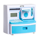 Safety Electronic Digital Piggy Bank Mini ATM Money Box Password Saving Children Gift(Blue)