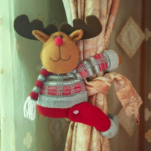 Home Decor Christmas Cartoon Doll Curtain Buckle(Elk)