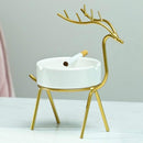 3 Sets Creative Ashtray Personalized Office Home Living Room Decoration Ornaments, Color:Gold