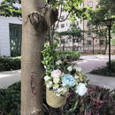 5 PCS SDTGP5 Succulent Flower Basket Hanging Basket Wall Hanging Basket(Natural Color)