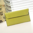 Women Long Leather Wallet Large Capacity Wallet Multi-card Clutch Bag(Lemon Yellow)