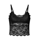 Lace Tube Top Beauty Back Wrapped Chest Strap Chest Pad Sling, Size:One Size(Black)