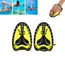 TP200 Two-color Swimming Hand Webbed Swimming Practice Equipment for Beginners, Size:Adult L(Yellow)