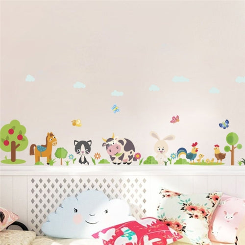 Creative Cartoon Animal Park Environmentally Removable Wall Stickers