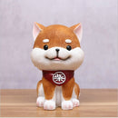 Brown Cute Resin Dog Piggy Bank Box Cute Gift Home Decoration, Size:Small