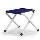 Portable Folding Stool for Camping Climbing Fishing(Navy Blue Without Cotton Pad)