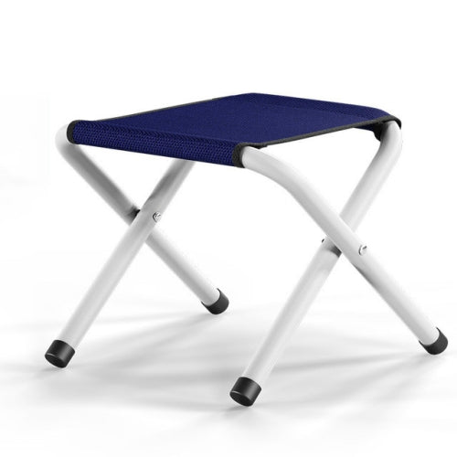 Portable Folding Stool for Camping Climbing Fishing(Navy Blue Without Cotton Pad)