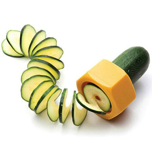 Creative Multi-purpose Vegetable Cutter Screw Cucumber Slicer Peeler Fruit Spiralizer Random color