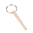 3 PCS Mini Drumsticks Keychain Beech Drum Sticks Percussion Music Gift(Single)