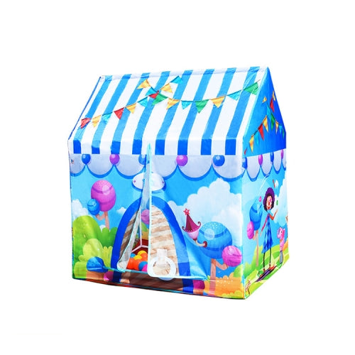 Children Indoor Toy House Yurt Game Tent(Blue)