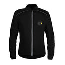 Reflective High-Visibility Lightweight Sports Jacket Packable Windproof Long Sleeve Sportswear, Size:XL(Black)
