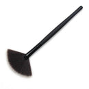 3 PCS Curved Fiber Hair Small Fan-shaped Brush Rest Powder Brush Makeup Brush Loose Powder(Small fan-shaped brush)