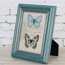 Retro Resin Wood Frame Simple Horizontal and Vertical Universal Frame, Size:10 inch( Blue)