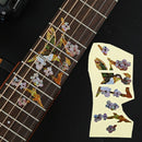 Hummingbird Picking Flowers Electric Guitar Fingerboard Stickers Guitar Accessories
