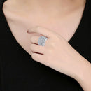 Women Fashion Luxury Zircon Stone Rings, Ring Size:8