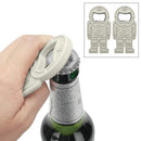 2 PCS Creative Beer Bottle Opener Silicone Astronaut Shape Screwdriver(Gray)