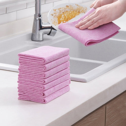 10 PCS Coconut Shell Rags Household Lint-free Thickening Water-absorbent Non-stick Oil Dishwashing Cleaning Cloth, Size:30x30cm
