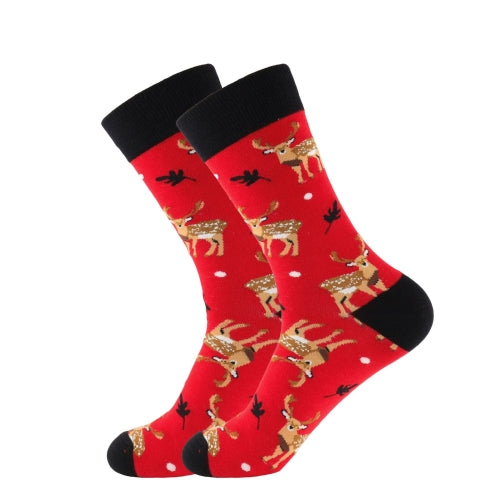 3 Pairs Autumn And Winter Colorful Animal Series Men And Women Casual Cotton Socks, Type:3(EUR 37-45)