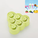 Mini DIY Creative Popsicle Mould Environmentally Friendly Silicone Ice Cube Ice Cream Mould, Style:Triangle(Green)