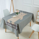 Household Encrypted Linen Waterproof Tablecloth, Size:100x140cm(Grey Bear)