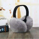 6PCSFaux Rabbit Fur Women Comfortable Warm Ear Cover Ear Adjustable(gray)
