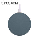 3 PCS 6cm Bubble Tray Aquarium Oxygen Bubble Stone Gas Plate Oxygenation Head Sand Table Oxygen Disk Gas Stone