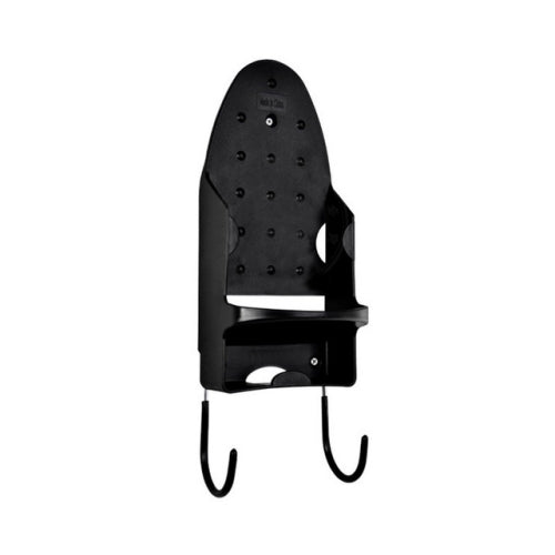 Dryer Iron Plate Wall Shelf Holder Hanger Storage Organzier(Black)